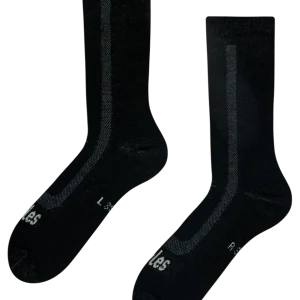 Calcetines de lana merina afelpados Negro