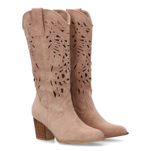 Bota cowboy calada alta Rosa