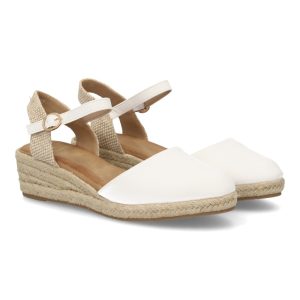 Alpargata cuña mujer verano Blanca