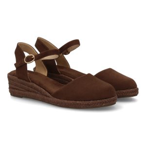 Alpargata cuña  mujer verano Café