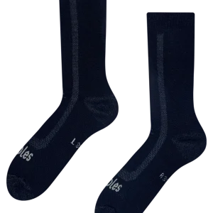 Calcetines de lana merina afelpados Azul oscuro