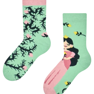 Calcetines infantiles alegres Princesa rosa