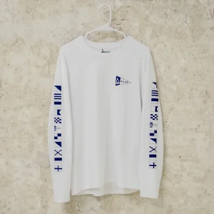 Camiseta de manga larga con banderas náuticas - Azul marino