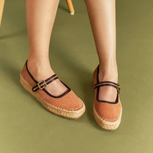 Zapato Tipo Merceditas (Mary Janes) – Ref. Z-3298 Gamo Chocolate y Yute