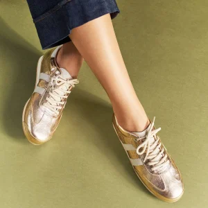 Tenis en Cuero – Ref. Z-3273 Dorado