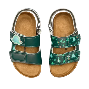 Sandalias infantiles con suela de corcho Skatepark de los dinosaurios