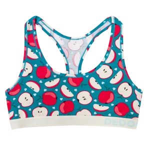 Bralette alegre para mujer Manzana roja