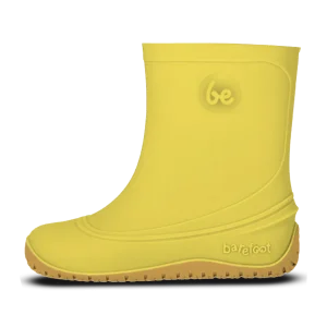 Botas de agua barefoot para niños Be Lenka Pudds - Amarillo