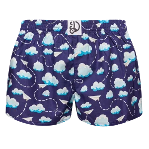 Calzoncillos alegres para mujer Aviones de papel y nubes