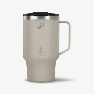 Taza 900 isotérmica 0,5L acero inoxidable, camping, senderismo/trekking - beige
