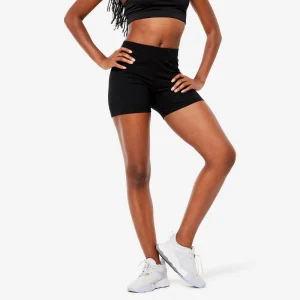 Malla corta fitness hot pant algodón Mujer Domyos negro