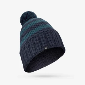 Gorro con borla adulto, GRAND NORD FR 500 negro y azul