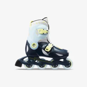 Patines Línea Niños Oxelo Ajustable 3 tallas Play 5 Menta