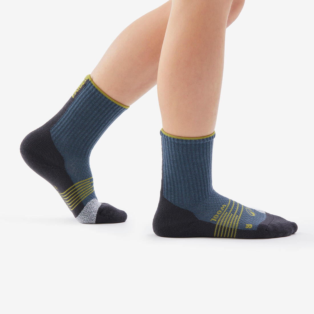 Calcetines largos de senderismo lana (2 pares) 27 a 38 niños, Hike 900 - Imagen 8