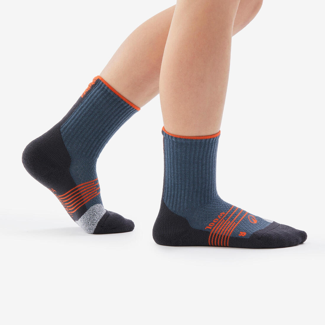 Calcetines largos de senderismo lana (2 pares) 27 a 38 niños, Hike 900 - Imagen 9