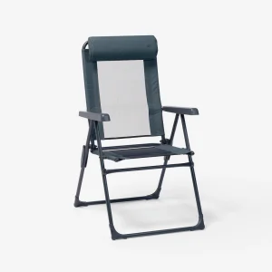 Silla de camping reclinable, plegable y cómoda