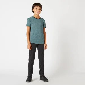 Pantalón chandal jogger niño y niña cálido sintético transpirable S500 negro