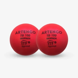 Pelota de tenis espuma Artengo TB100 x2 9 cm