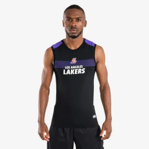Camiseta interior de baloncesto NBA Los Angeles Lakers sin mangas Adulto - UT500 Negro