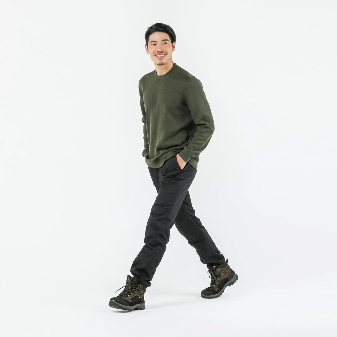 Jersey Caza Solognac 100 Hombre Térmico Verde - Imagen 5