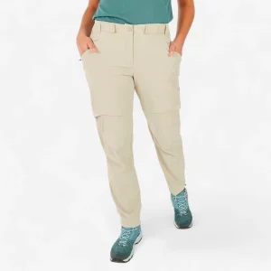 Pantalón desmontable de montaña y trekking Mujer Quechua MH500