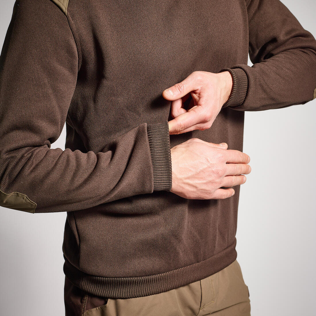 Jersey Solognac 500 Hombre Calido Fibra Polar - Imagen 9