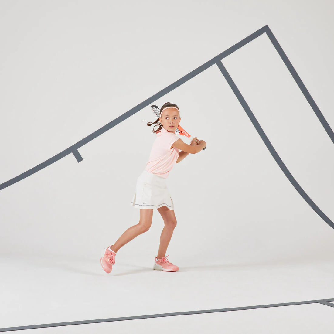 Camiseta de tenis manga corta Niña Artengo 500 - Imagen 8