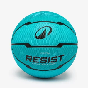 Balón de baloncesto exterior polivalente talla 6 niño / mujer, Resist turquesa
