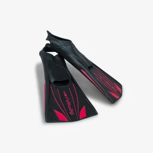 Aletas Natación Topfin Negro-Rojo