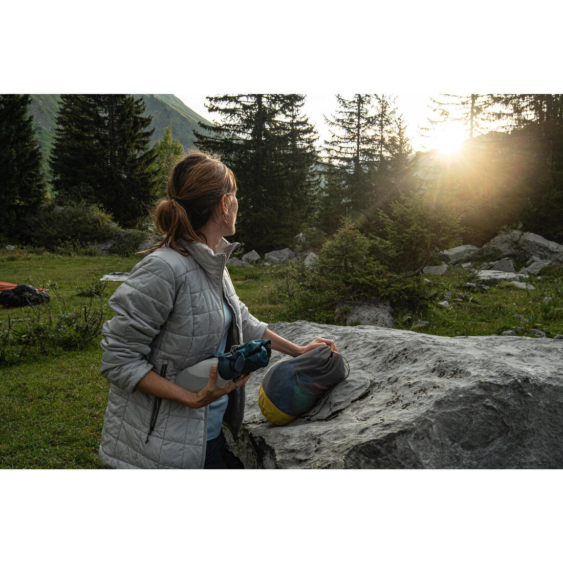 Organizadores de maleta ventilados 2x10L Forclaz - Imagen 6