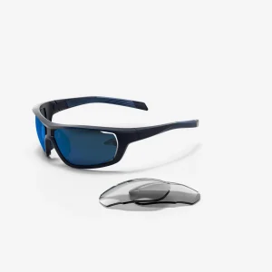 Gafas de ciclsimo Mtb Pack cristales intercambiables Cat 0+3 Rockrider Xc azules