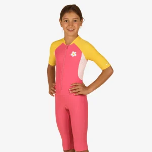 Traje Shorty Natación 100 Niños Rosa