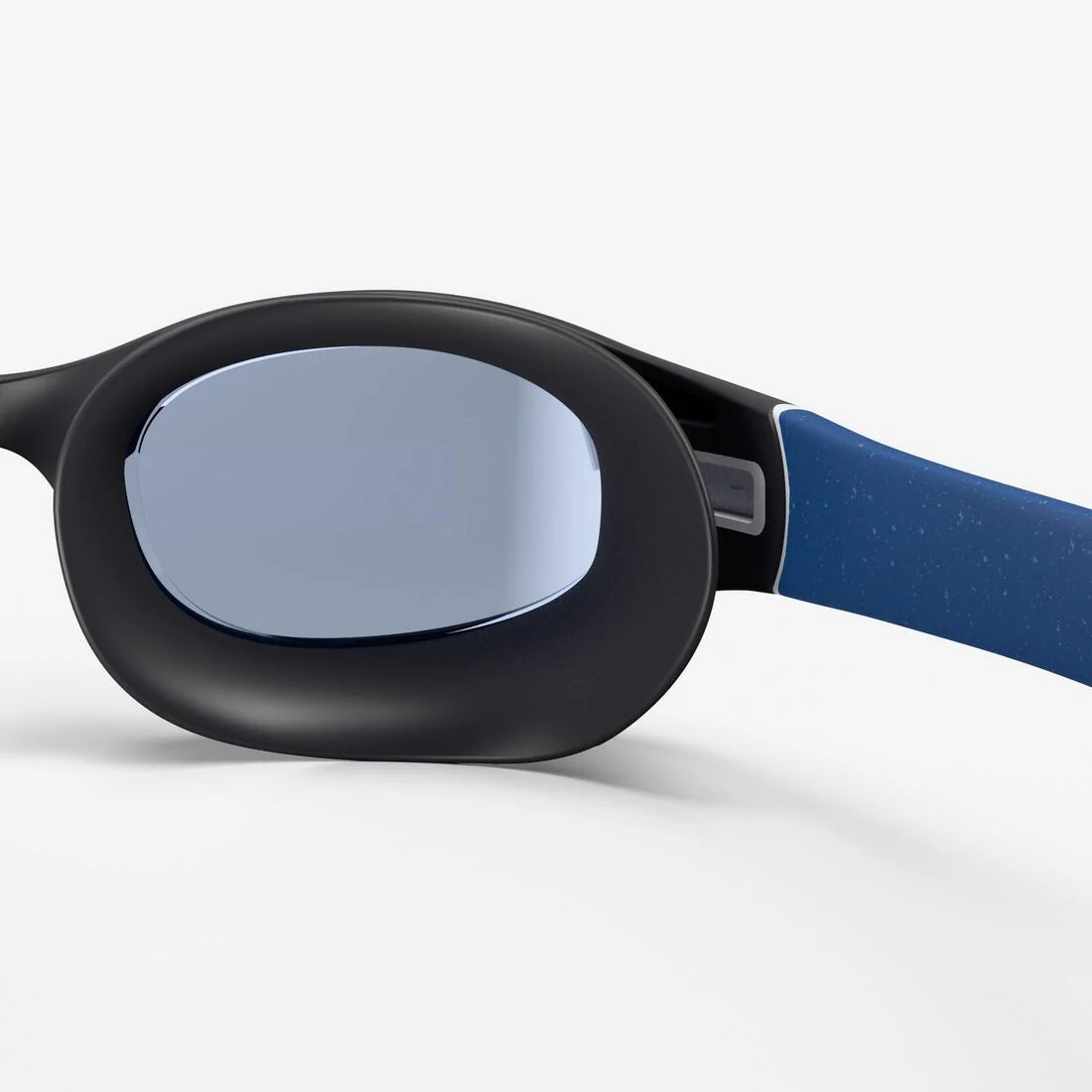 Gafas Natación Soft Negro-Azul Cristales Claros Talla Grande - Imagen 9