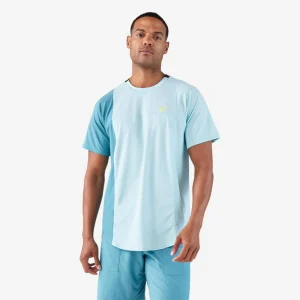 Camiseta de pádel manga corta transpirable Hombre - Dry Azul