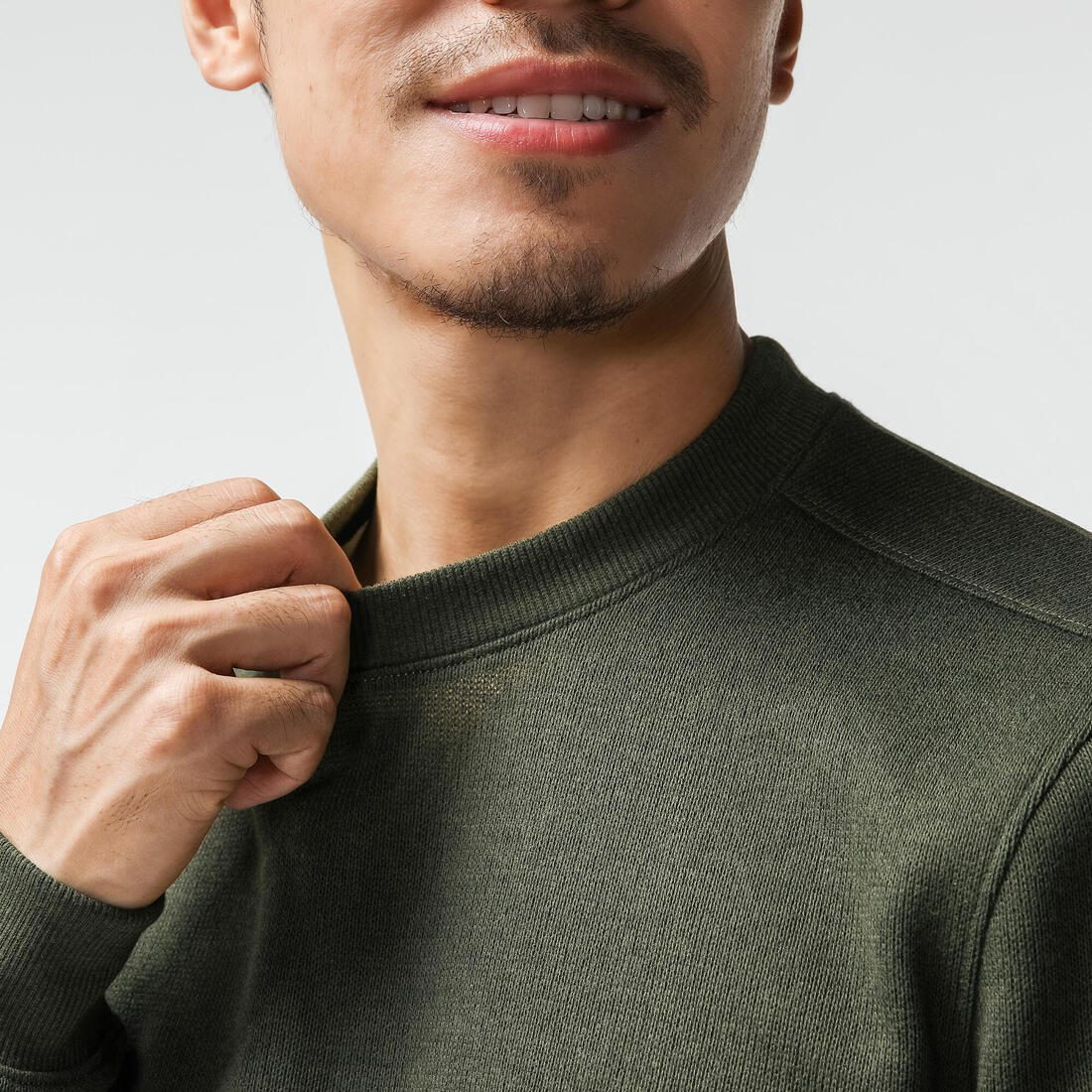 Jersey Caza Solognac 100 Hombre Térmico Verde - Imagen 4