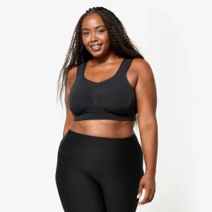 Sujetador Mujer Negro Tirantes Cruzables Sujeción Alta Copas E-H