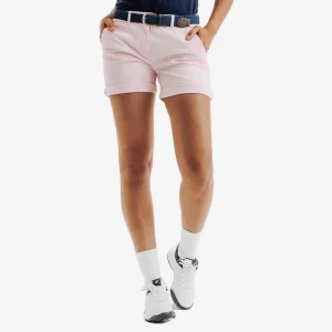 Pantalón corto chino algodón golf Mujer, MW500