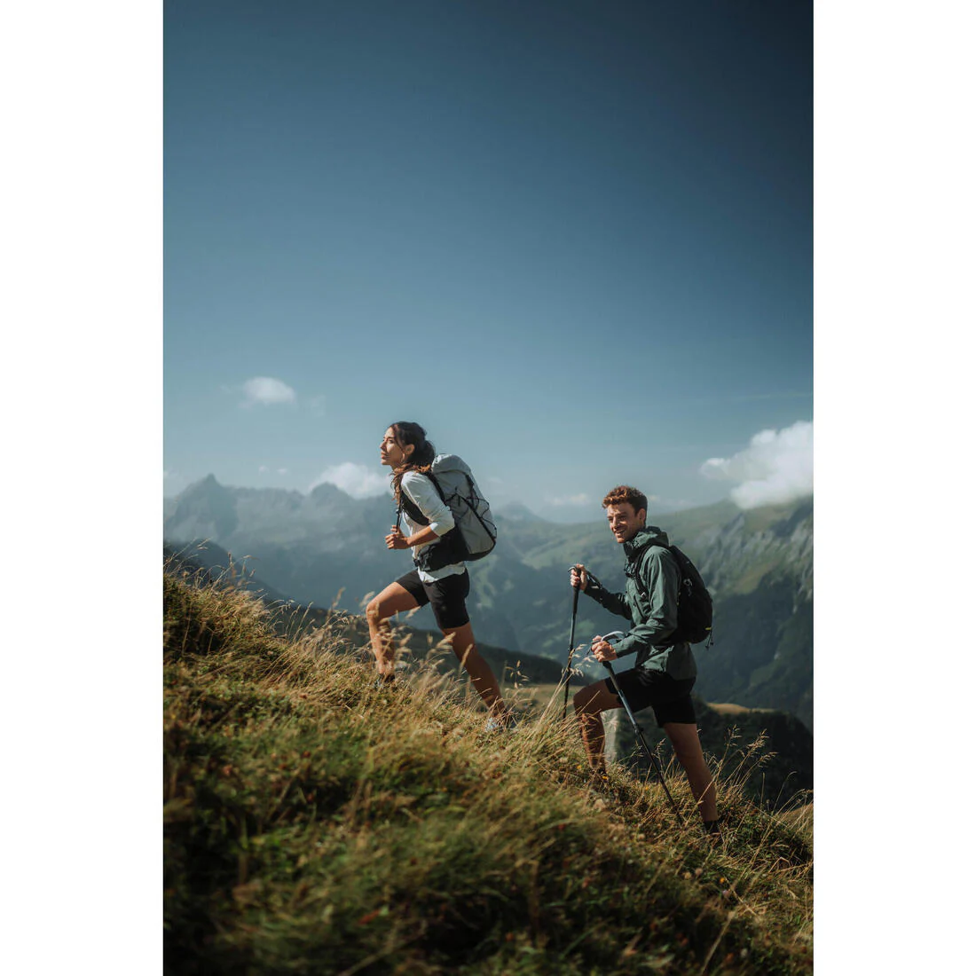 Camiseta de montaña y trekking manga larga Mujer Quechua MH500 - Imagen 6