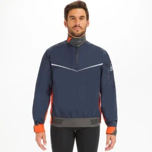 Chaqueta impermeable y cortaviento vela ligera Hombre Dinghy 500 azul marino