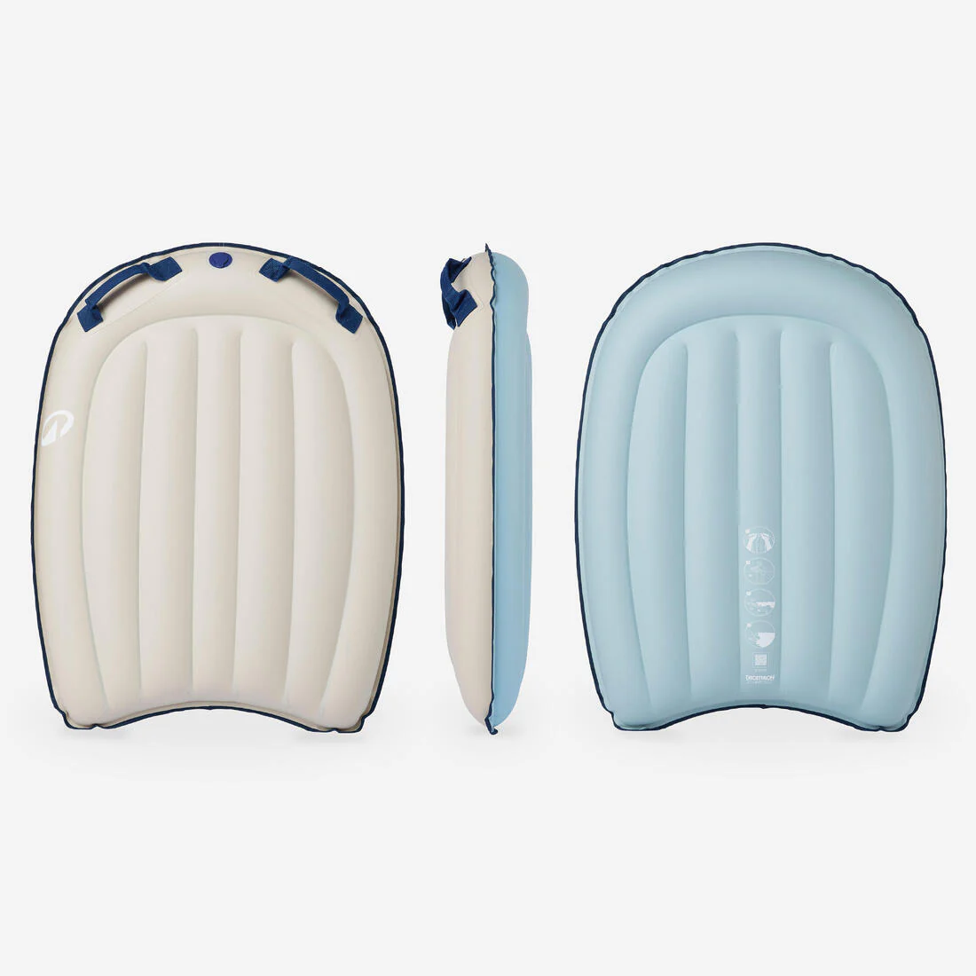 Tabla Hinchable Bodyboard Gris-Azul