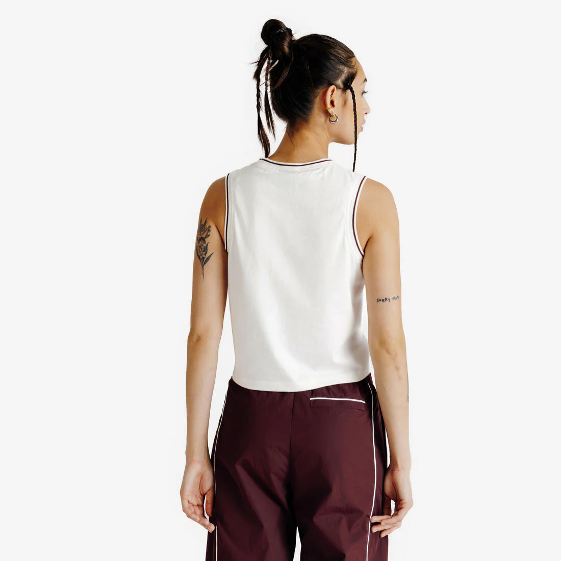 Camiseta sin mangas mujer, Heritage, blanco roto - Imagen 5