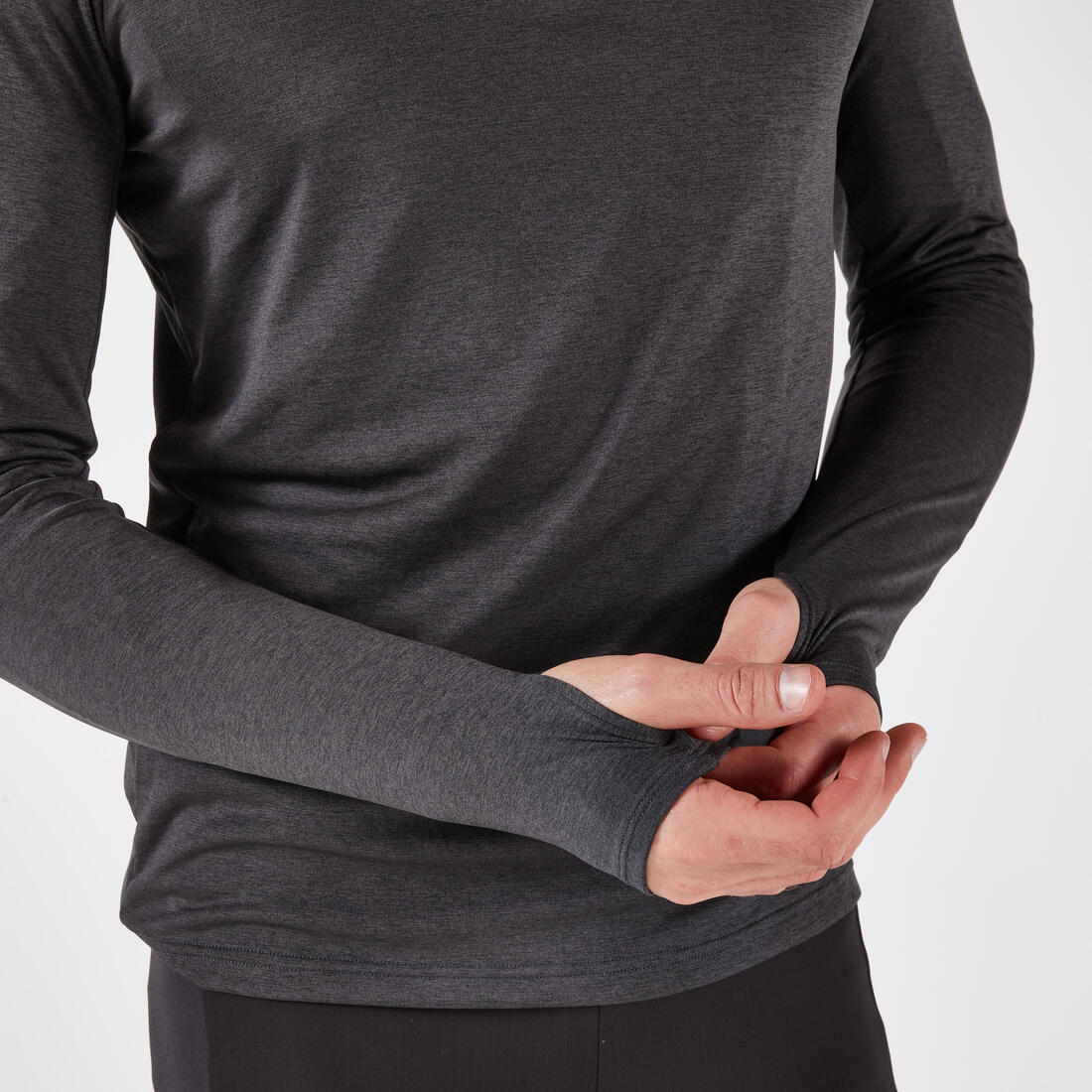 Camiseta manga larga 1/2 cremallera cálida transpirable H Kiprun Run 100 - Imagen 8