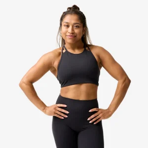 Sujetador Mujer Negro Tirantes Finos Sujeción Ligera