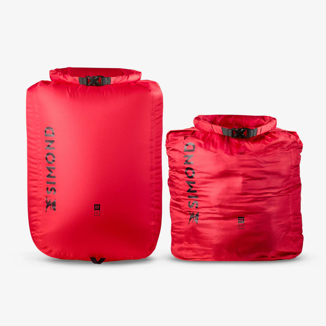 Funda impermeable ultraligera de 22 litros, roja - Imagen 6