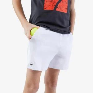 Pantalon corto de tenis Niño Artengo TSH100 blanco