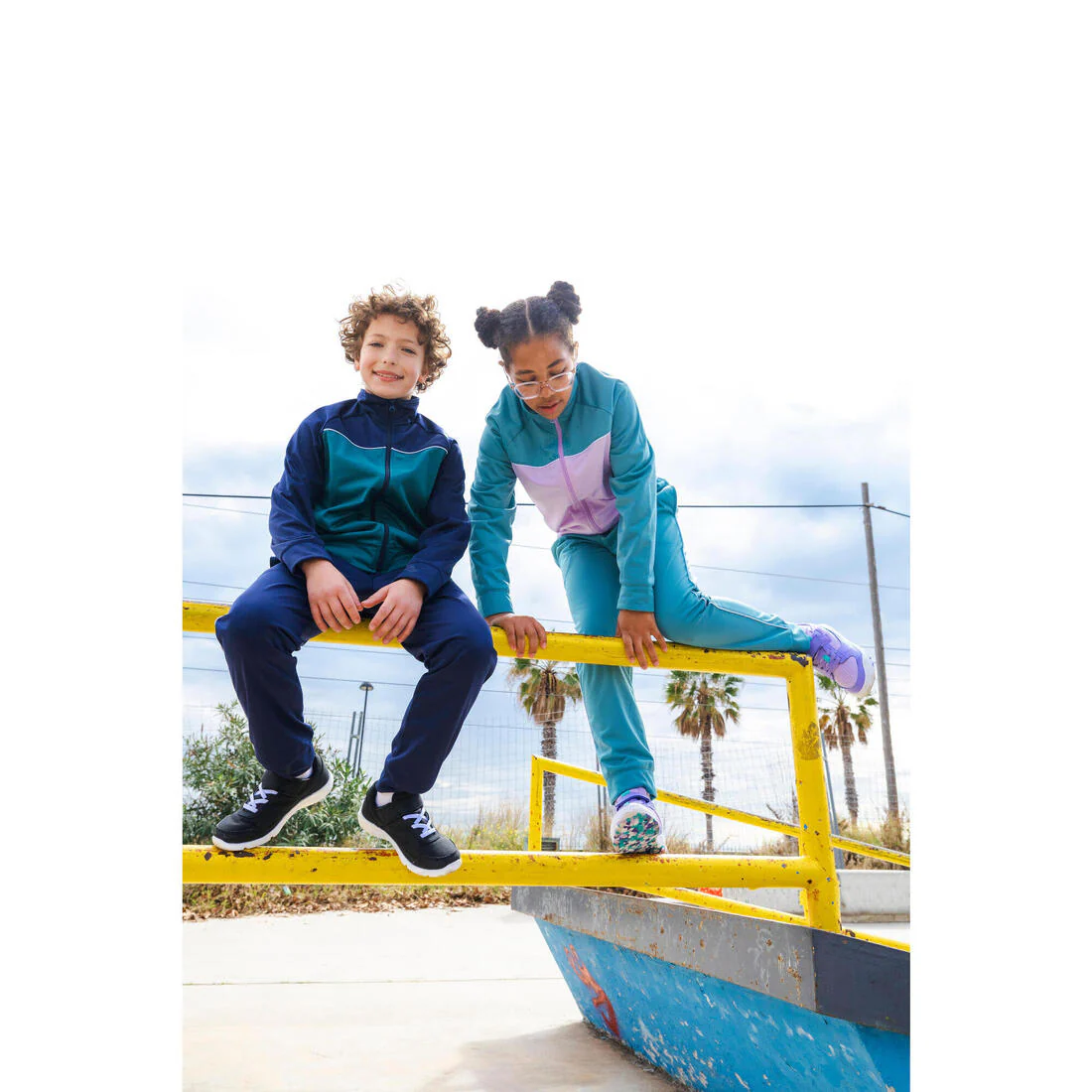 Chándal Niños Azul Rosa Transpirable - Imagen 9