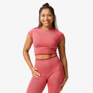 Crop-Top Musculación Mujer Sin Costuras