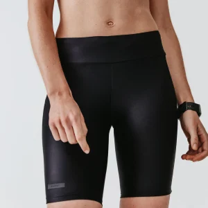 Short ciclista running Mujer - KIPRUN Run 100 negro